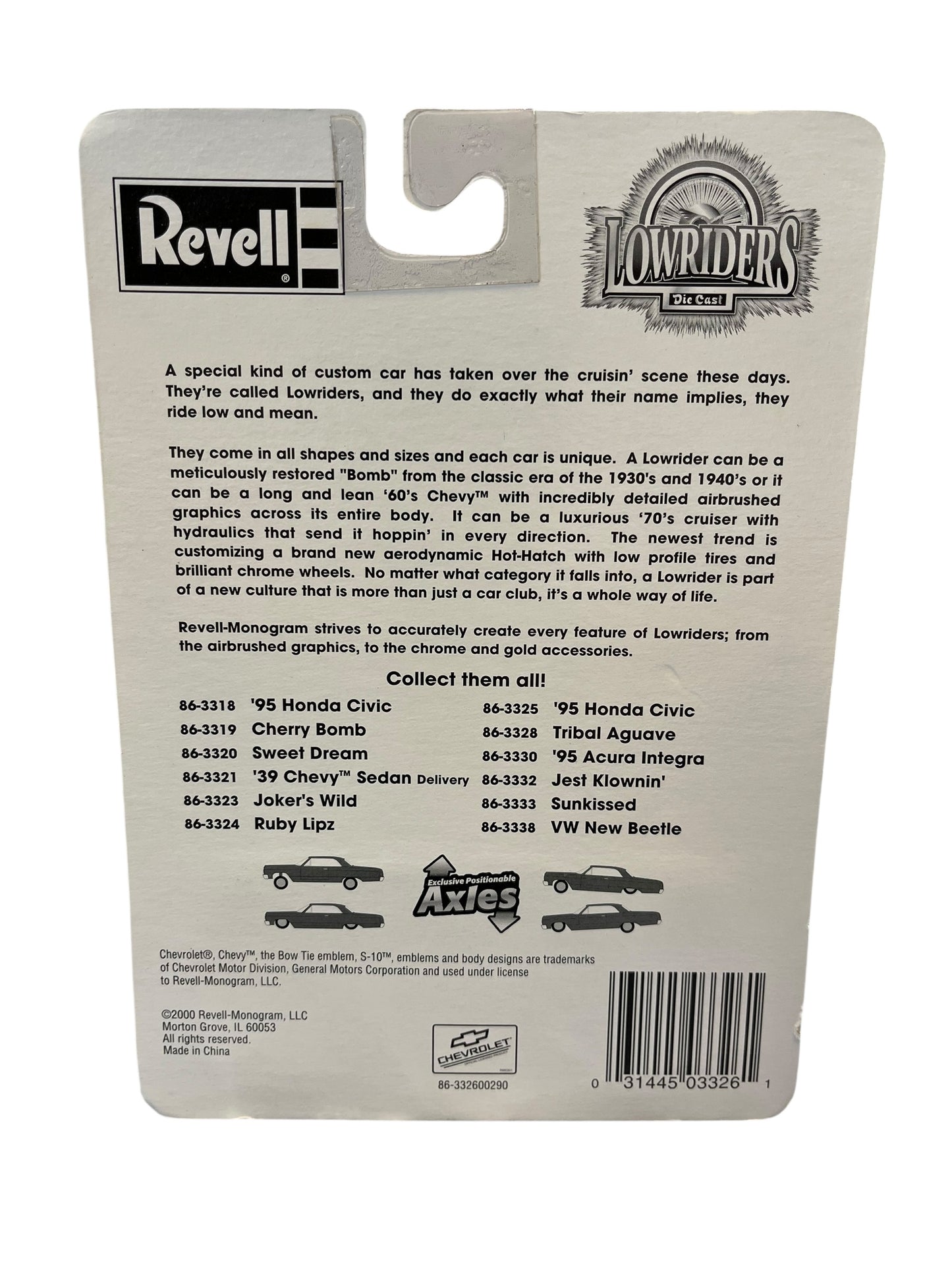 Revell Lowriders 90 Chevy S-10 Pickup “Electra Slide” 1/64 “Rotating Bed”