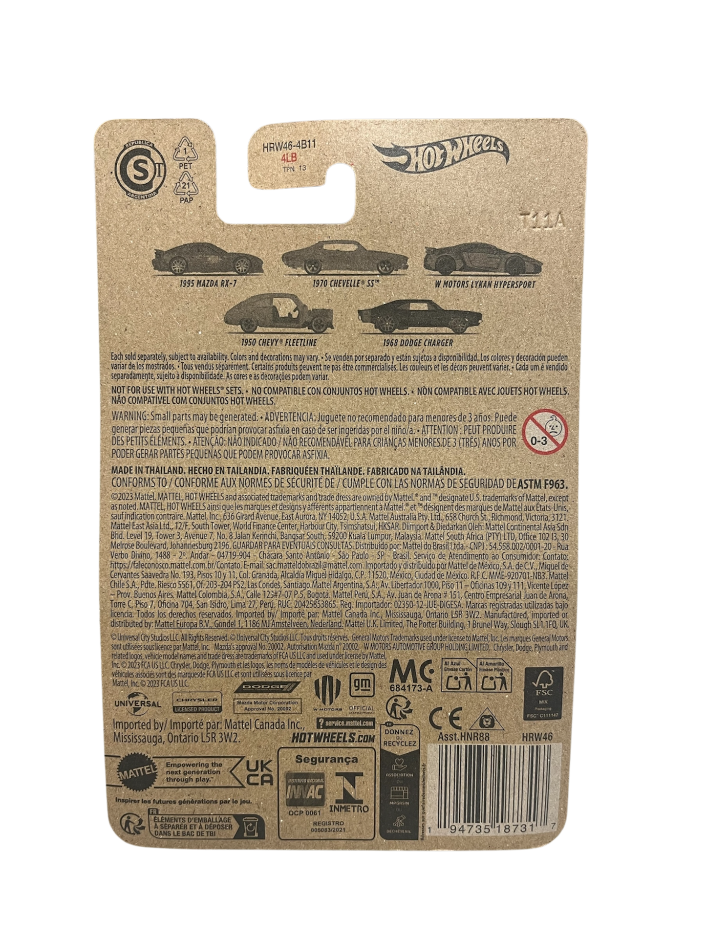 2024 Hot Wheels 1995 Mazda RX-7 Fast & Furious Dominic Toretto