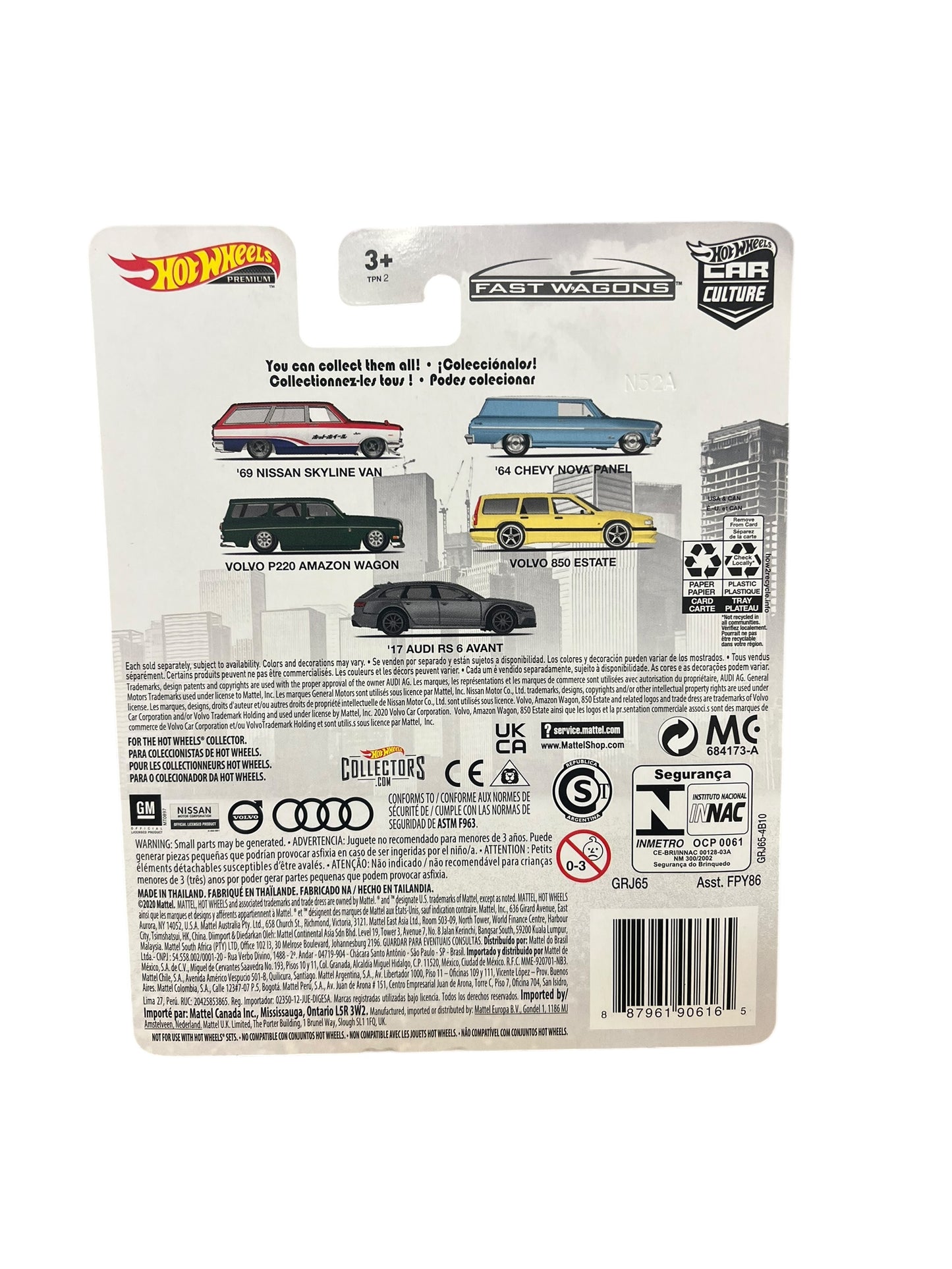 2020 Hot Wheels Premium Fast Wagons 17 AUDI RS 6 AVANT Car Culture Real Riders