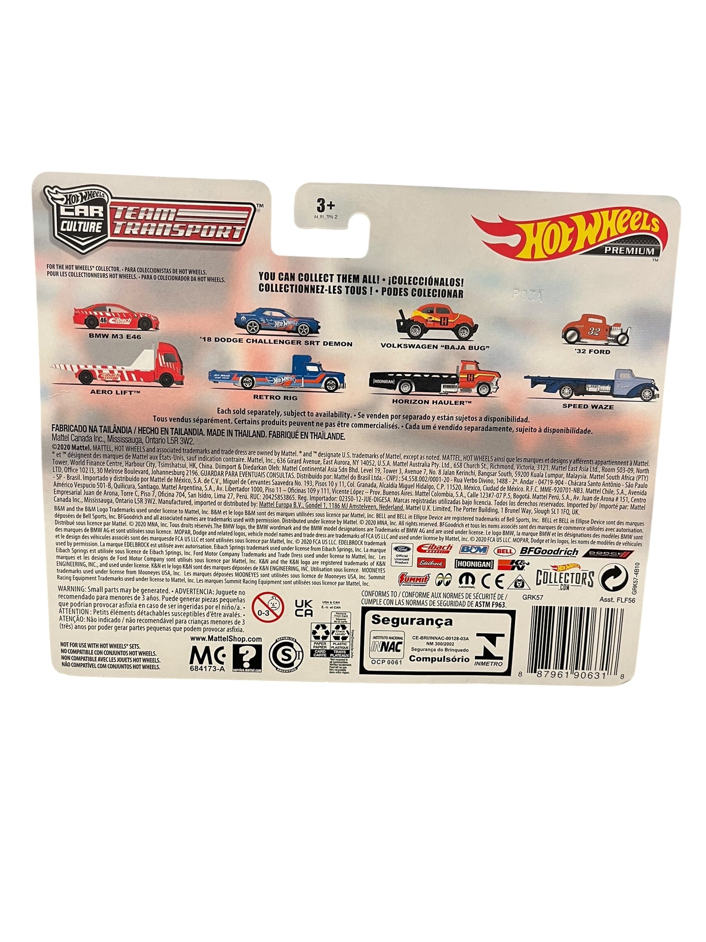 2021 Hot Wheels BMW M3 E46 Eibach Aero Lift (Red) Team Transport