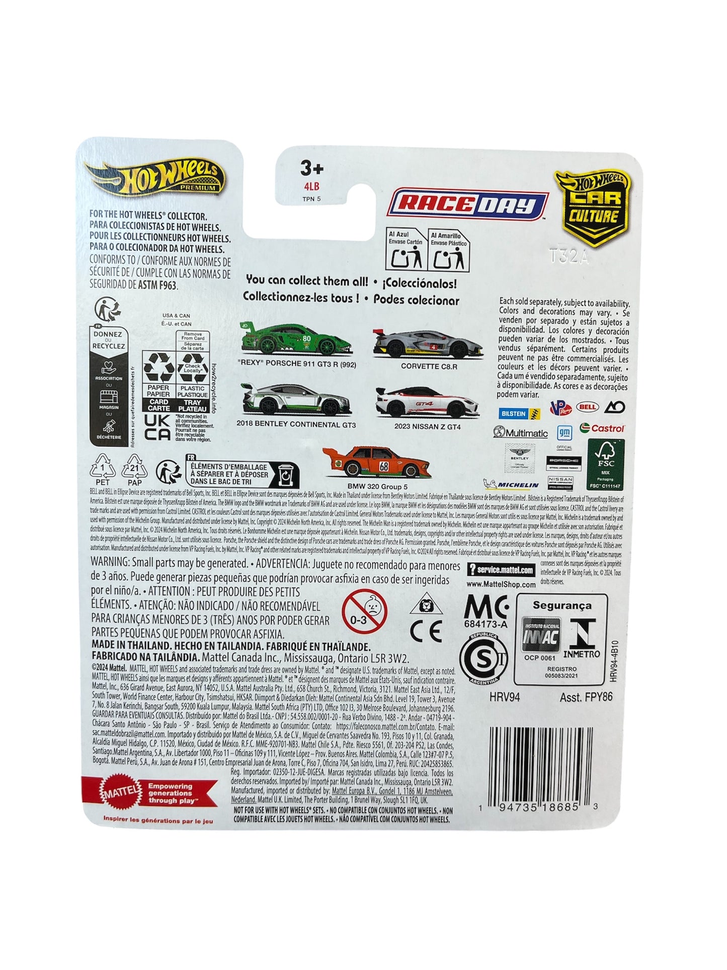 Hot Wheels BMW 320 Group 5 Race Day 2024 Diecast Orange