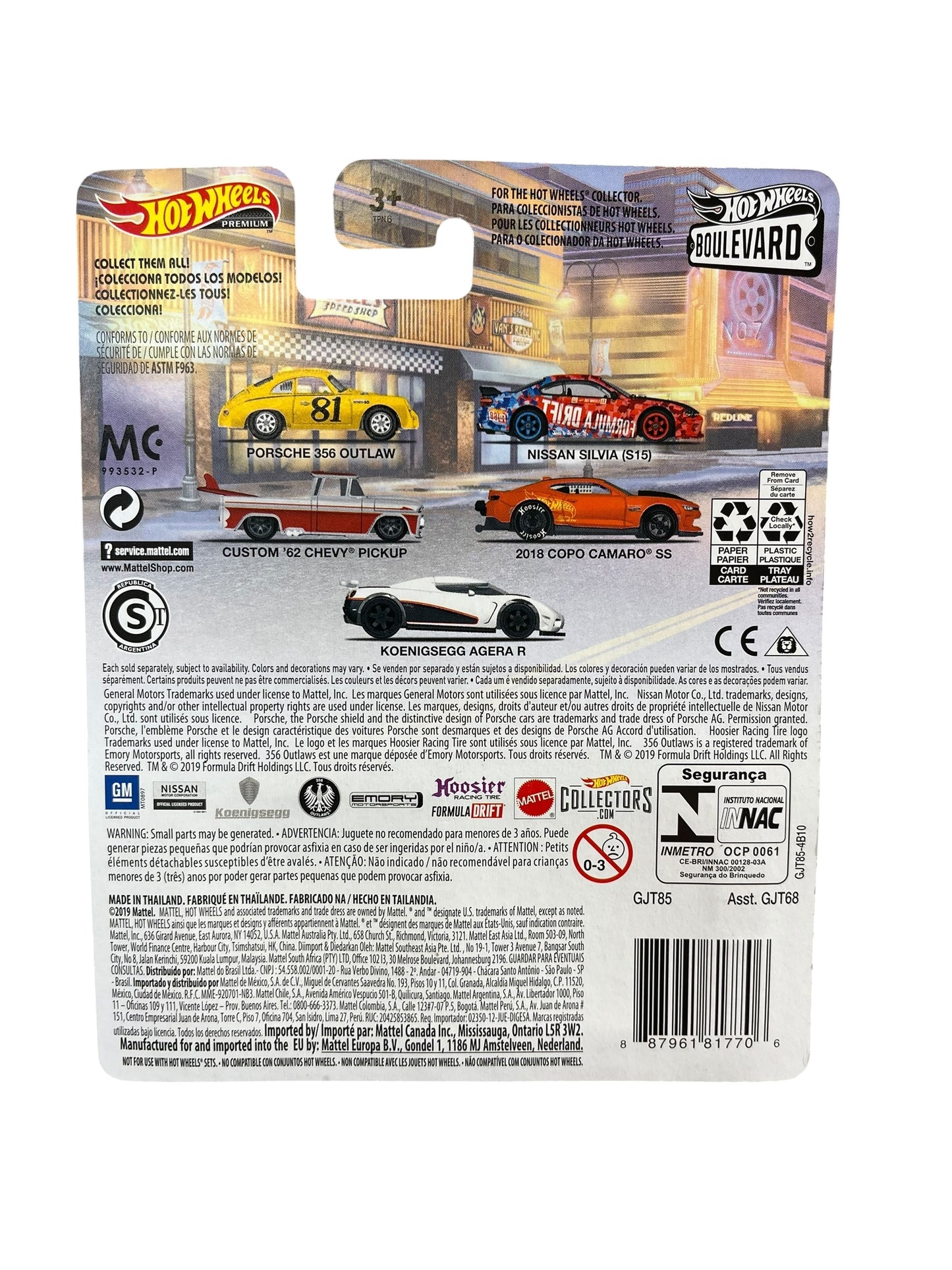 Hot Wheels Boulevard Premium #6-#10 2019 Set Of 5 Diecast