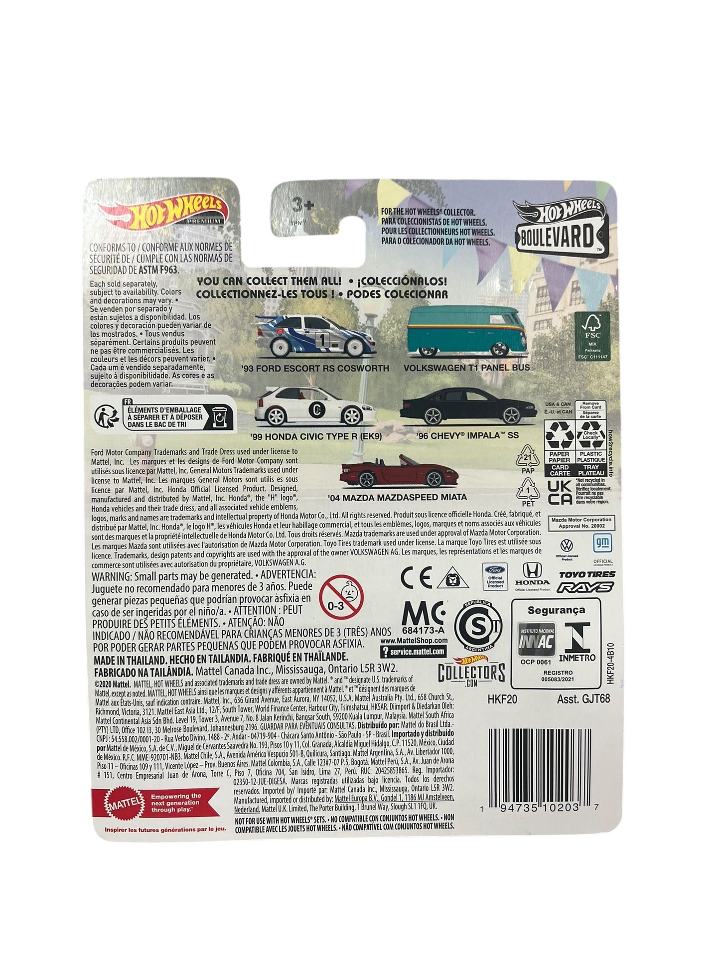 Hot Wheels Boulevard ‘96 Chevy Impala SS #74 Premium Real Riders Metal
