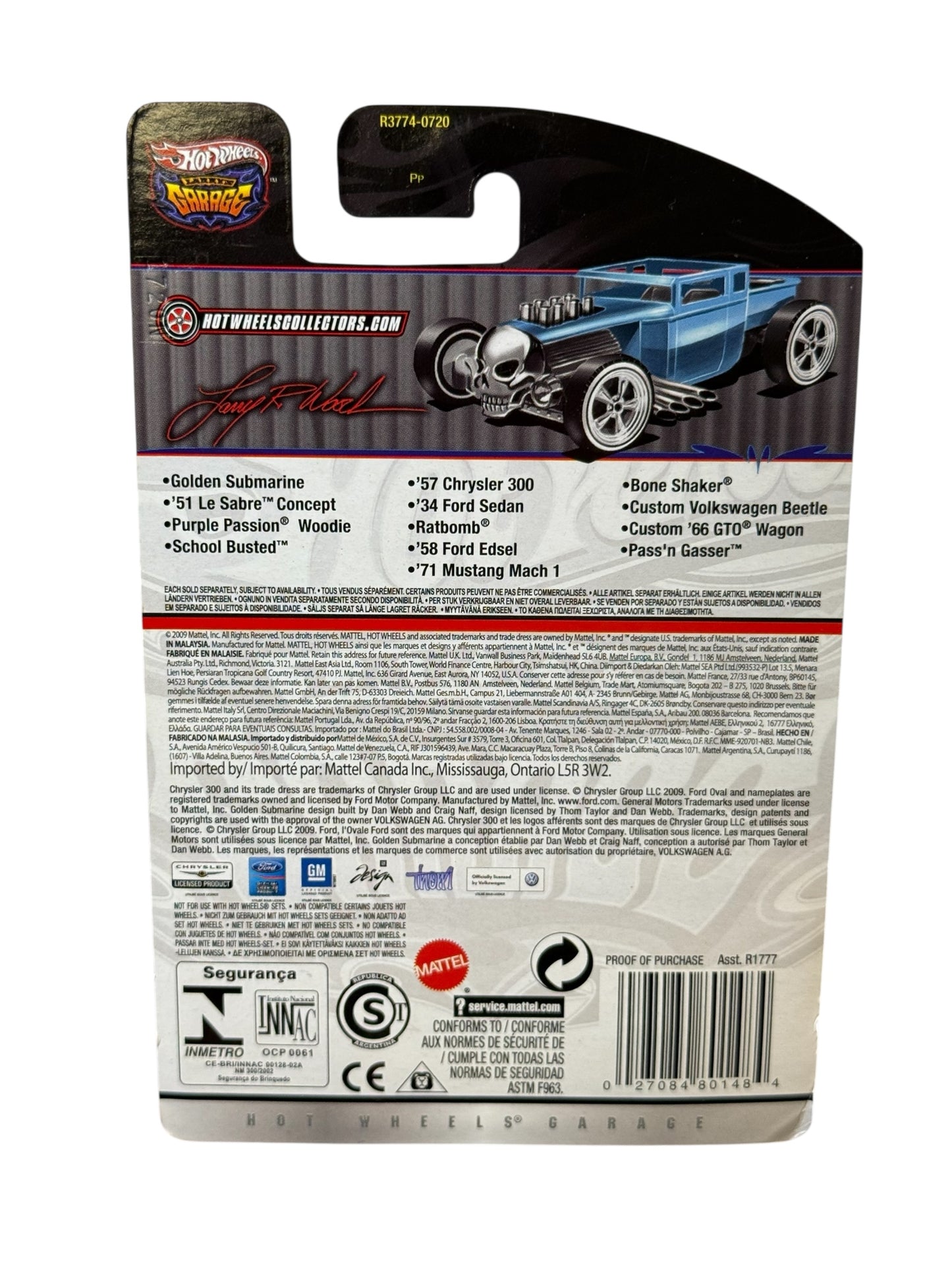 Hot Wheels Larry’s Garage BONE SHAKER