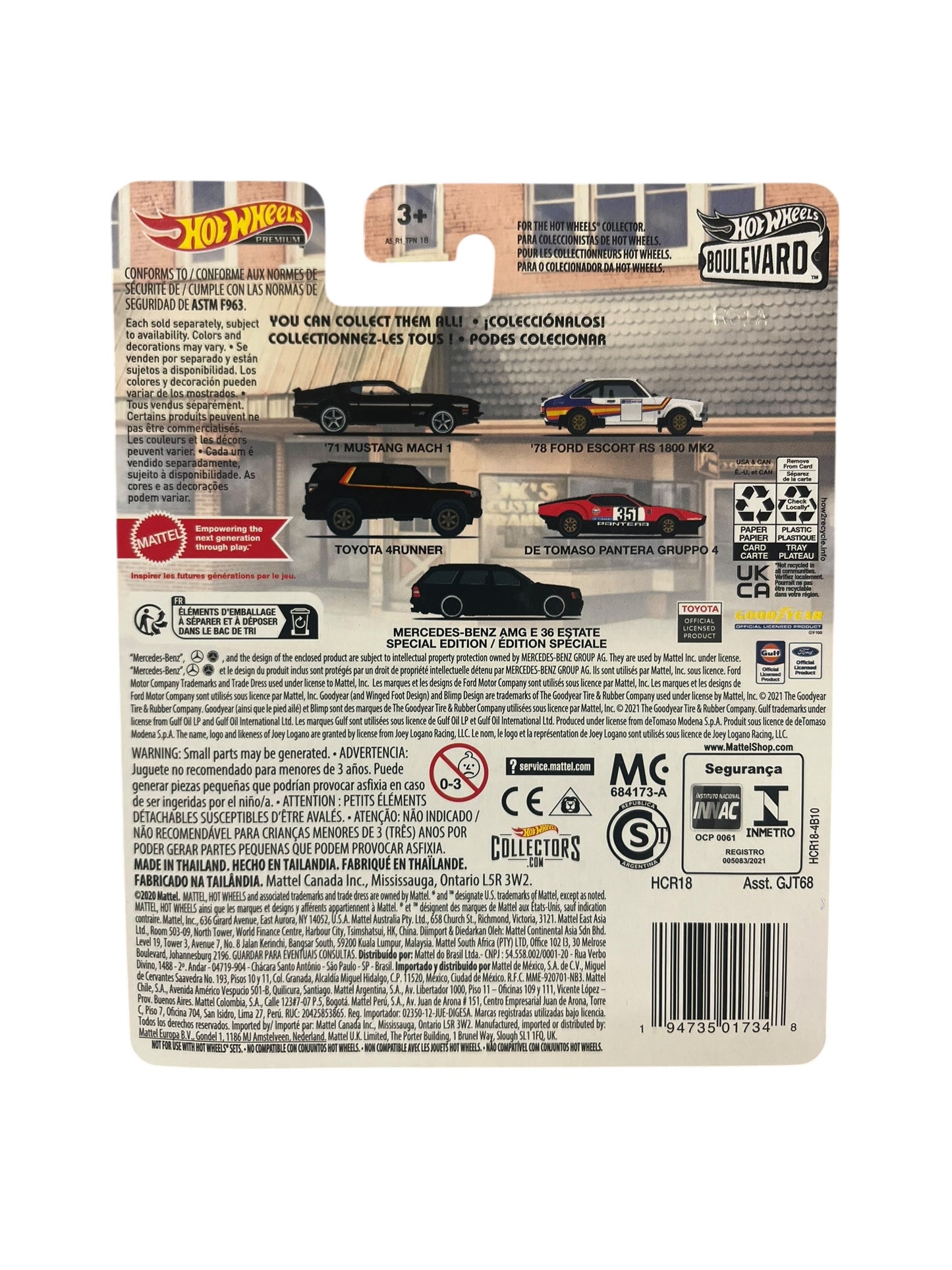 Hot Wheels Boulevard '18 Toyota 4Runner - Black #58