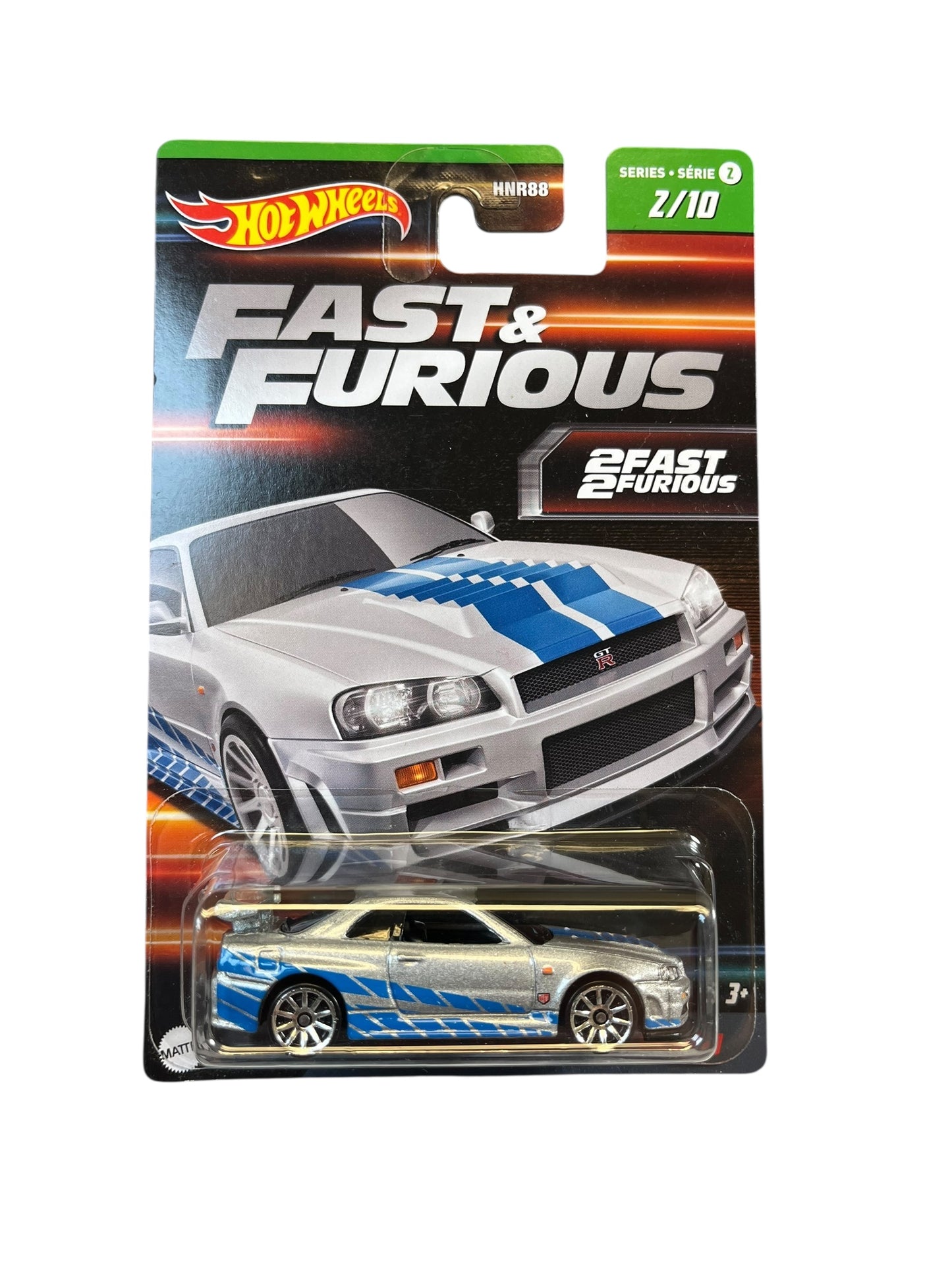 Hot Wheels Fast Furious Nissan Skyline GT-R BNR34 R34 #2/10 Series 2