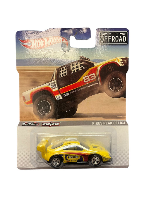 Hot Wheels Racing Pikes Peak Celica Yellow Pennzoil 2012 Off Road Series