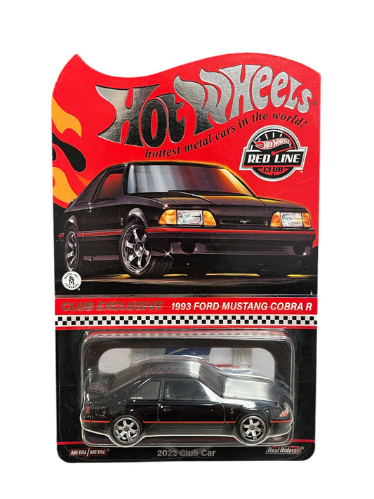 Hot Wheels 2023 Red Line Club RLC  True Black 1993 Ford Mustang Cobra R
