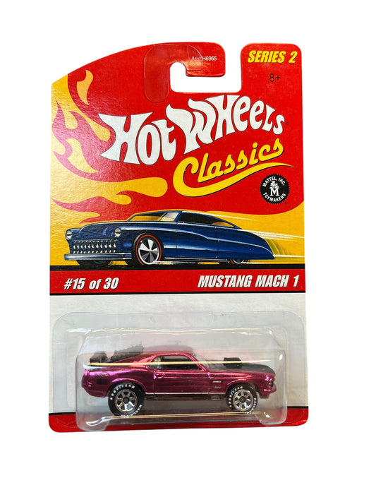 Hot Wheels Classics Series 2 Mustang Mach 1 #15/30 Pink J3