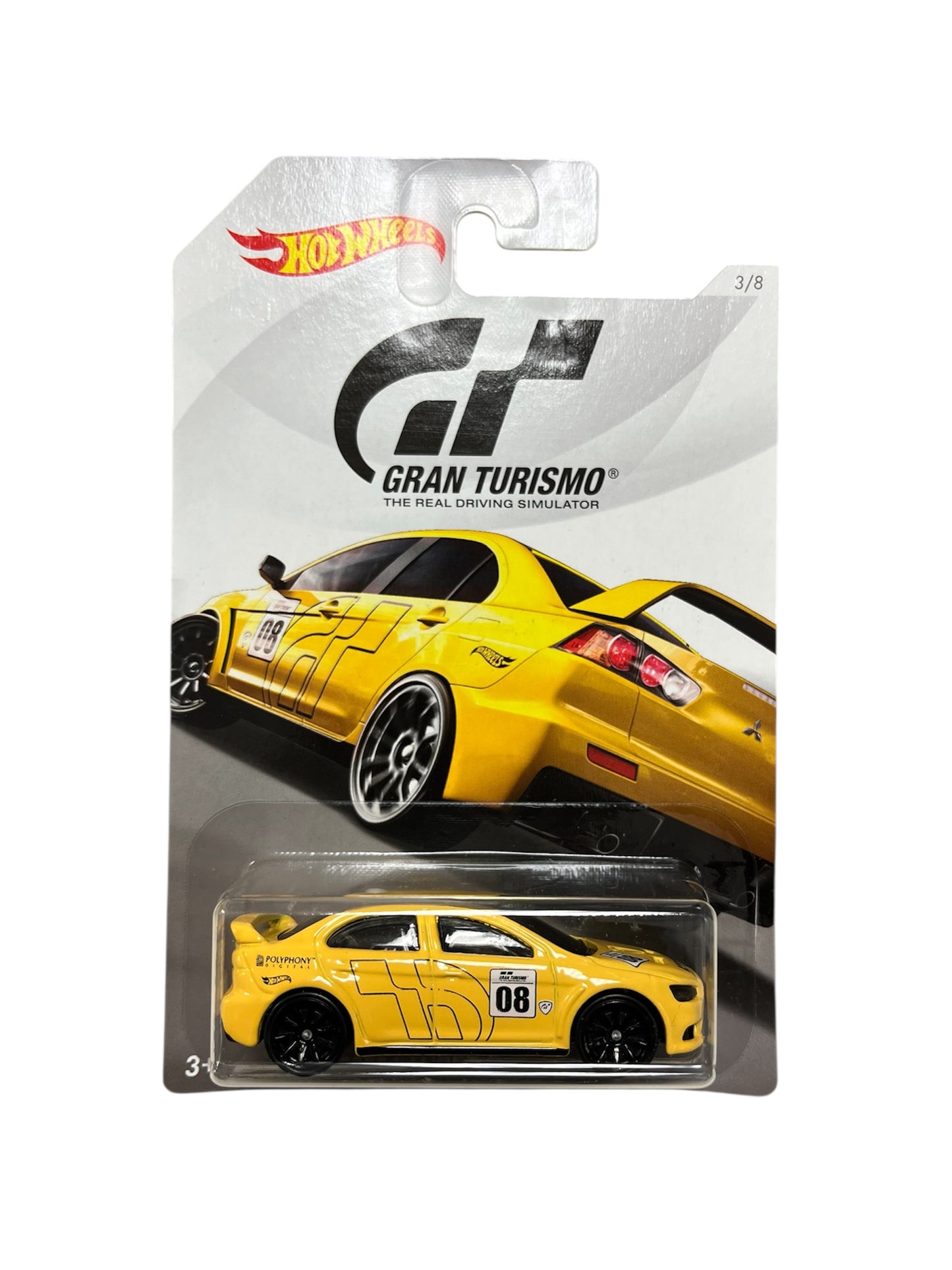 Hot Wheels Gran Turismo 2008 Mitsubishi Lancer Evolution Yellow