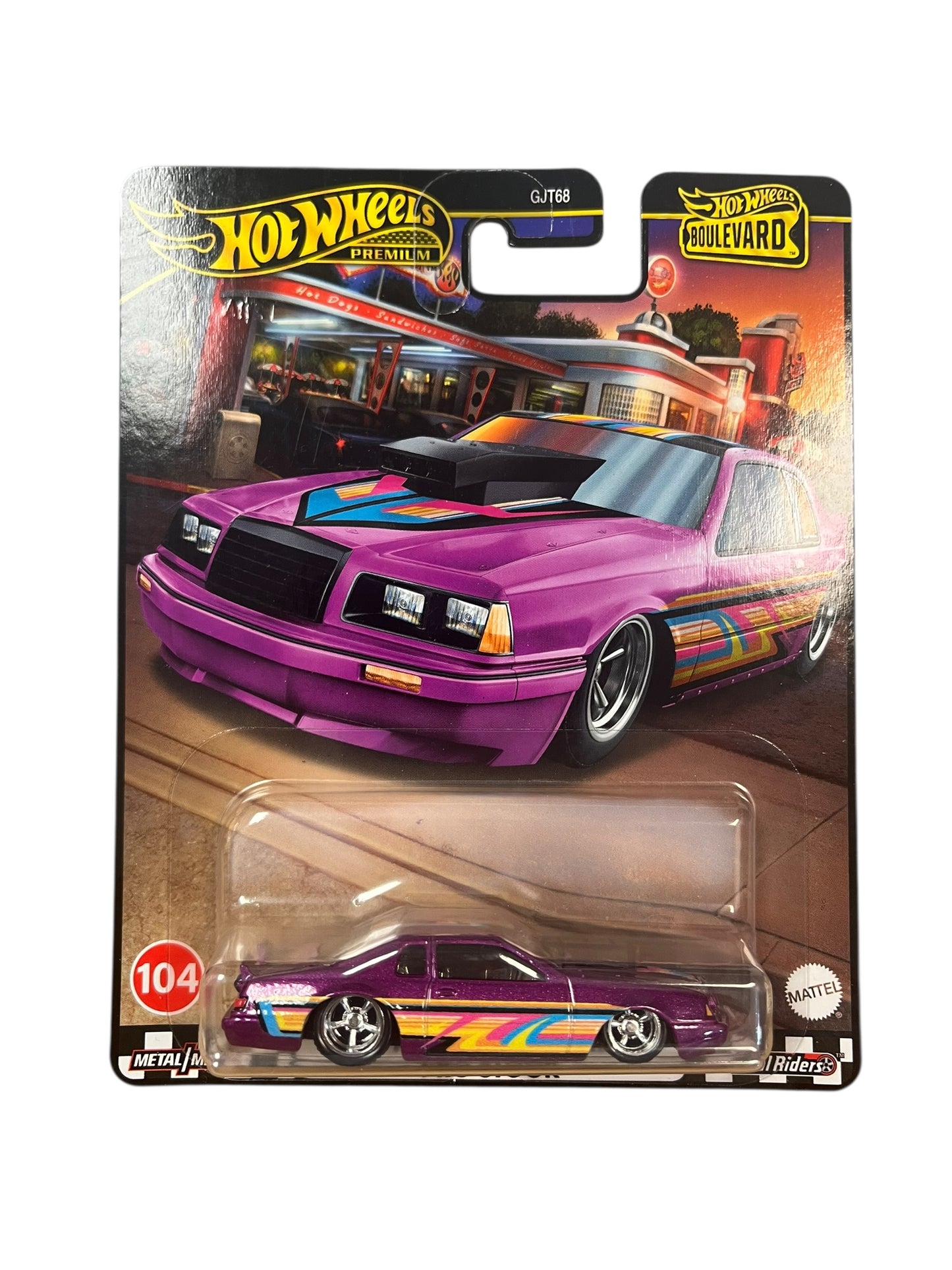 2024 Hot Wheels Premium Boulevard '86 FORD THUNDERBIRD PRO STOCK #104
