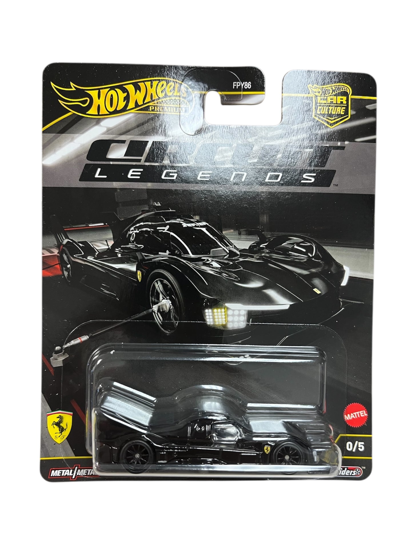 Hot Wheels Premium Car Culture Circuit Legends Black Ferrari 499P Chase 0/5