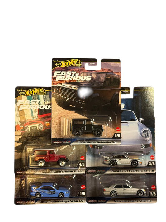 Hot Wheels Premium 2024 Fast & Furious FULL SET 5/5 (G CASE)