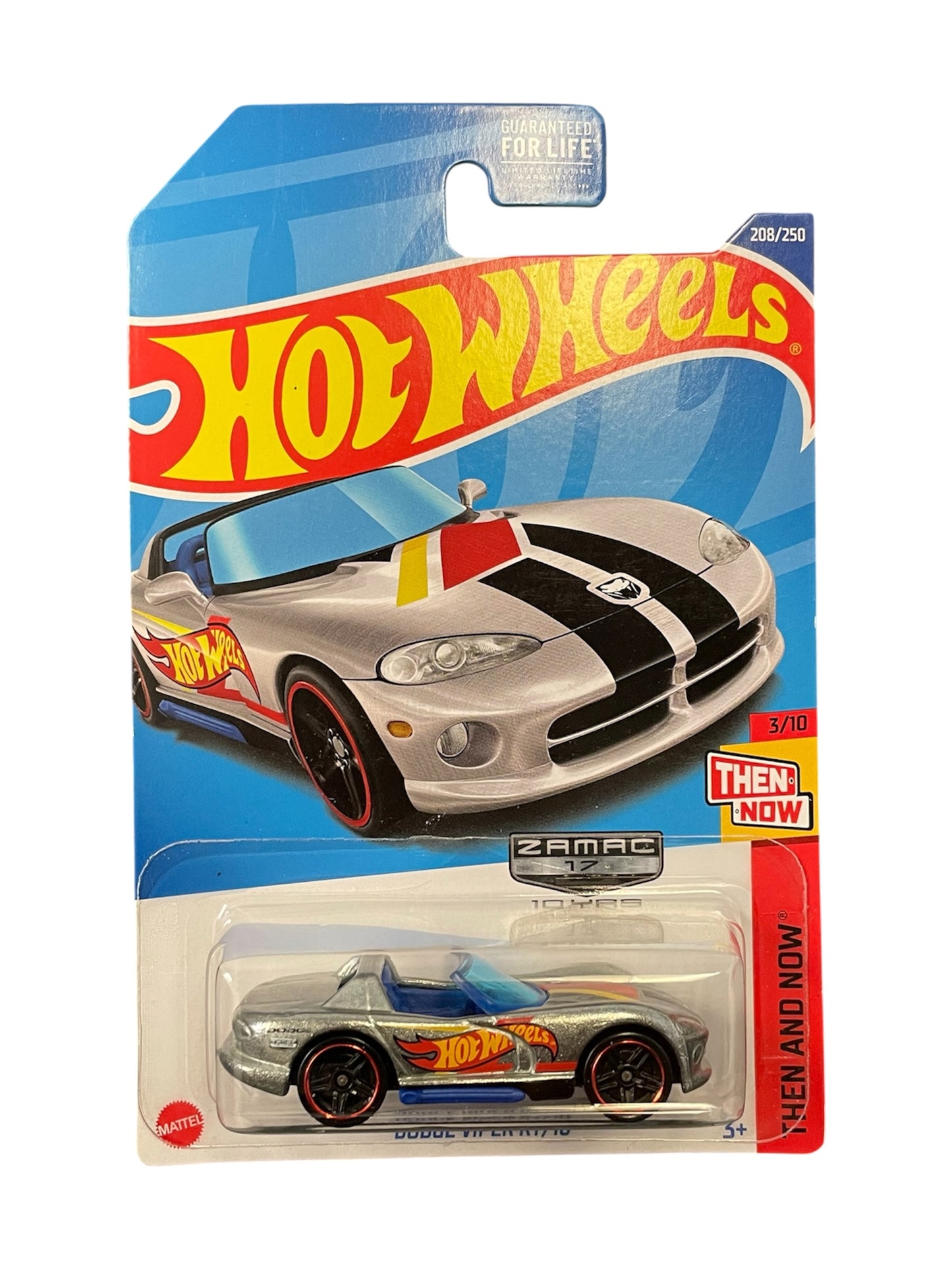 2022 Hot Wheels Then and Now 3/10 Dodge Viper RT/10 #208 - Zamac