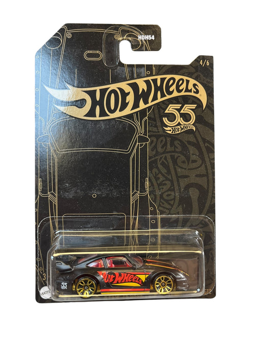 Hot Wheels 55th Anniversary Porsche 993 GT2 Black Red  New