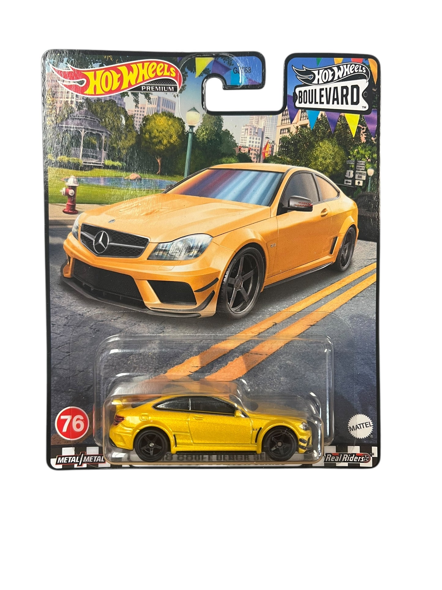 2023 Hot Wheels Premium Boulevard Mercedes-Benz C63 AMG Coupe Black Series #76