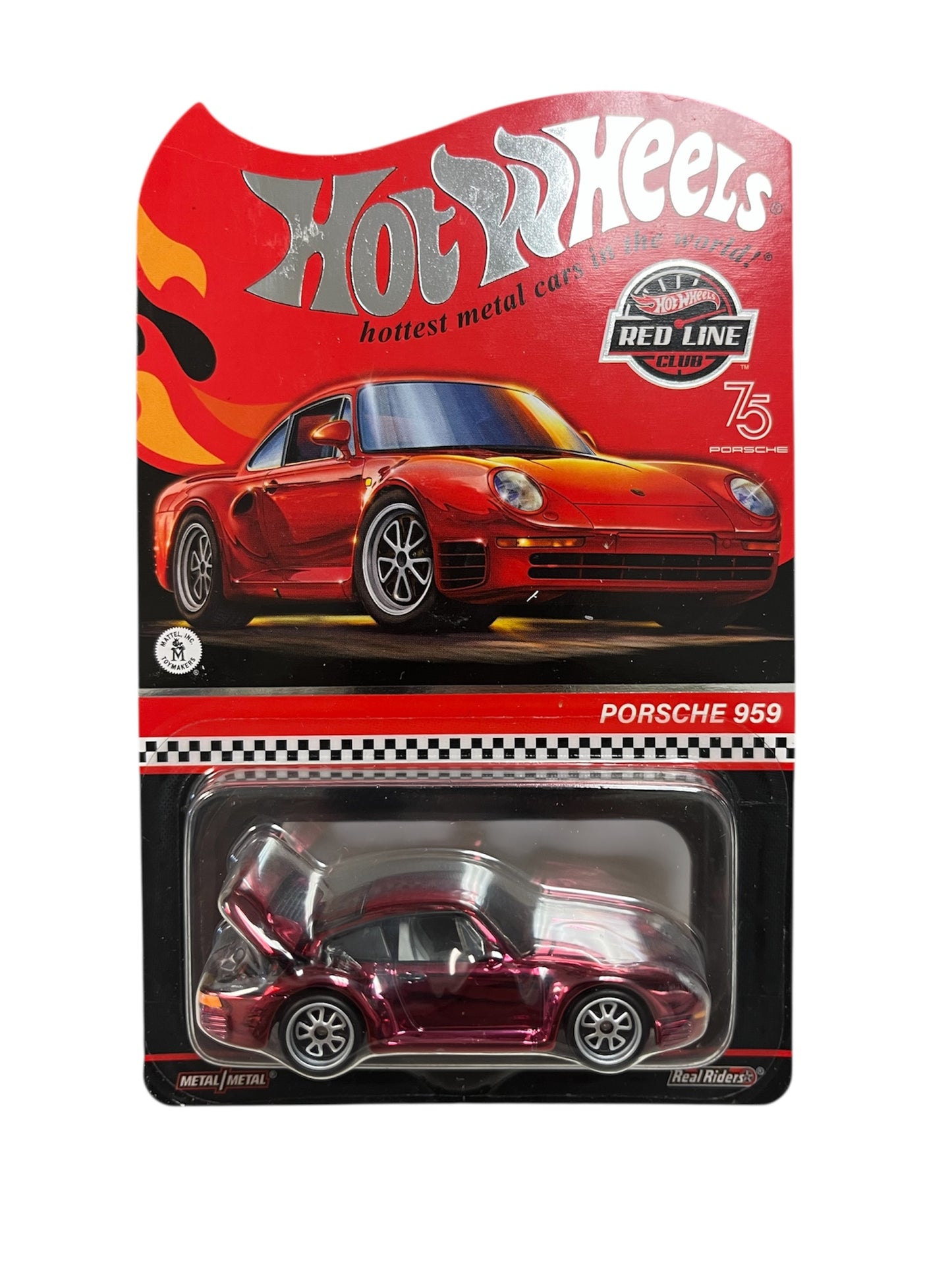 Hot Wheels RLC 1986 Porsche 959, Red, Redline Club Exclusive 2023