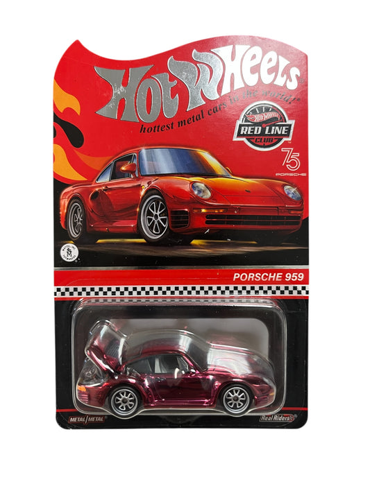 Hot Wheels RLC 1986 Porsche 959, Red, Redline Club Exclusive 2023