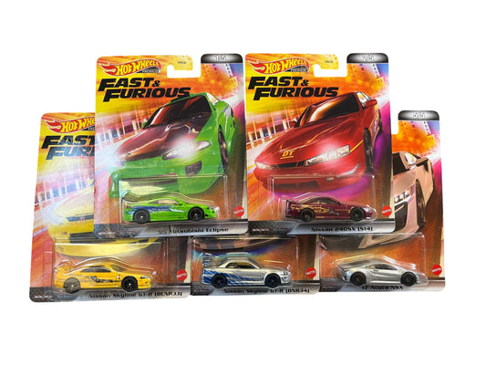 Hot Wheels 2022 Fast & Furious -  Set of 5 Cars