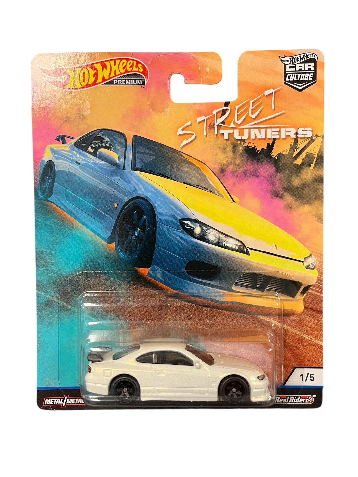 Hot Wheels Premium Nissan Silvia S15 1/5  Car Culture Street Tuners White