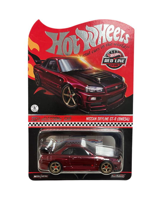 2024 HW Selections RLC Nissan Skyline GT-R (BNR34) Oxblood Spectra-Flame