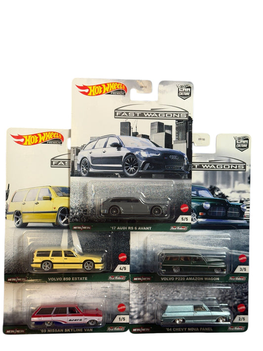 Hot Wheels Premium 2021 Fast Wagons FULL SET 5/5