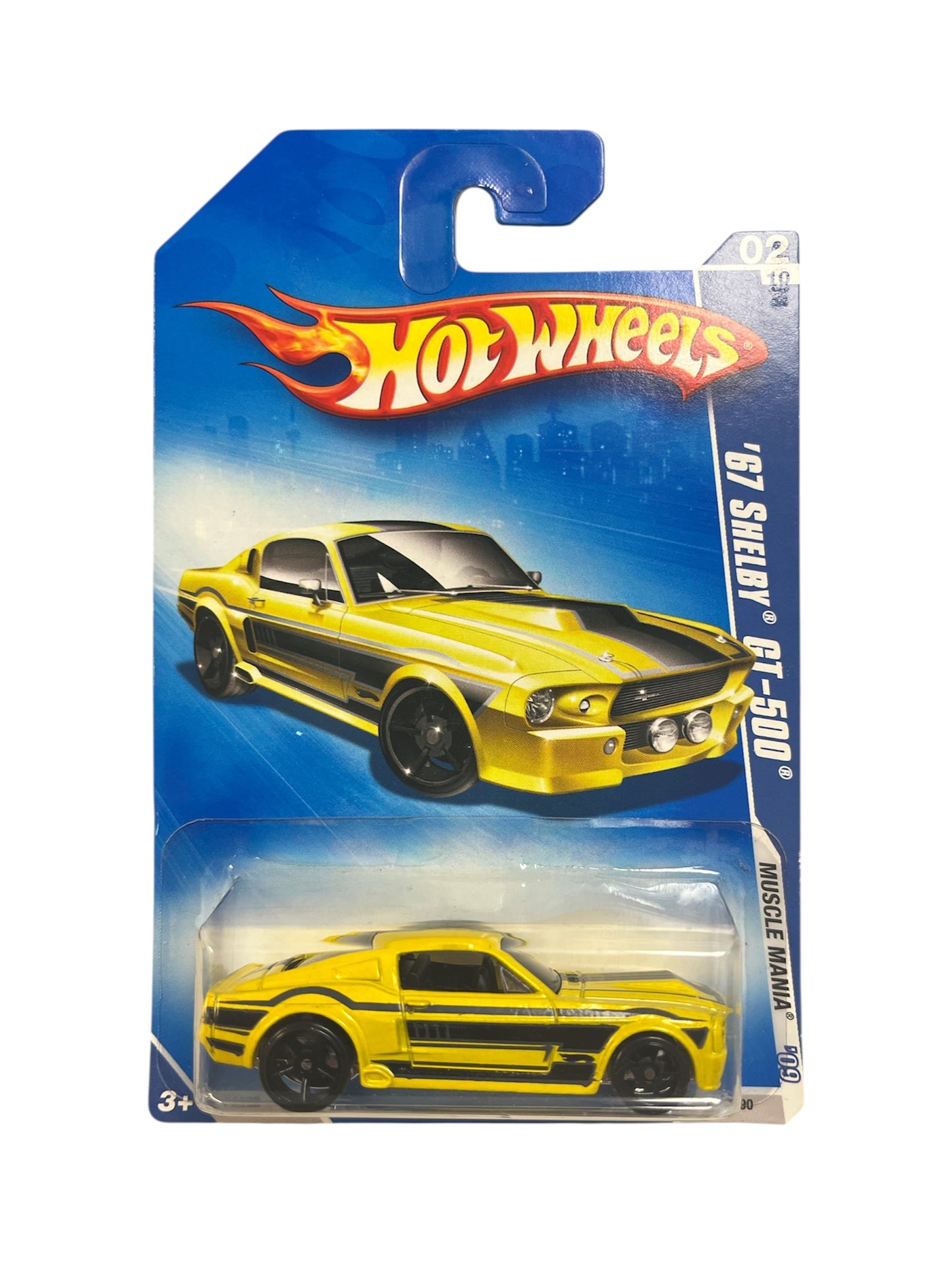 Hot Wheels ‘09 Muscle Mania ‘67 Shelby GT-500 in Yellow #02/10