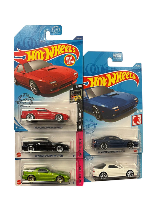 Hot wheels Mazda savanna rx-7 bundle of 6