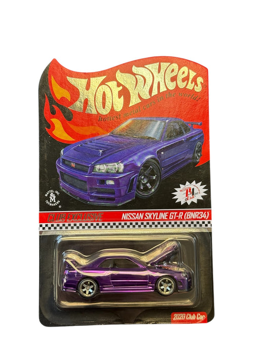 Hot Wheels 2020 RLC Nissan Skyline GT-R (BNR34) (MIDNIGHT PURPLE)
