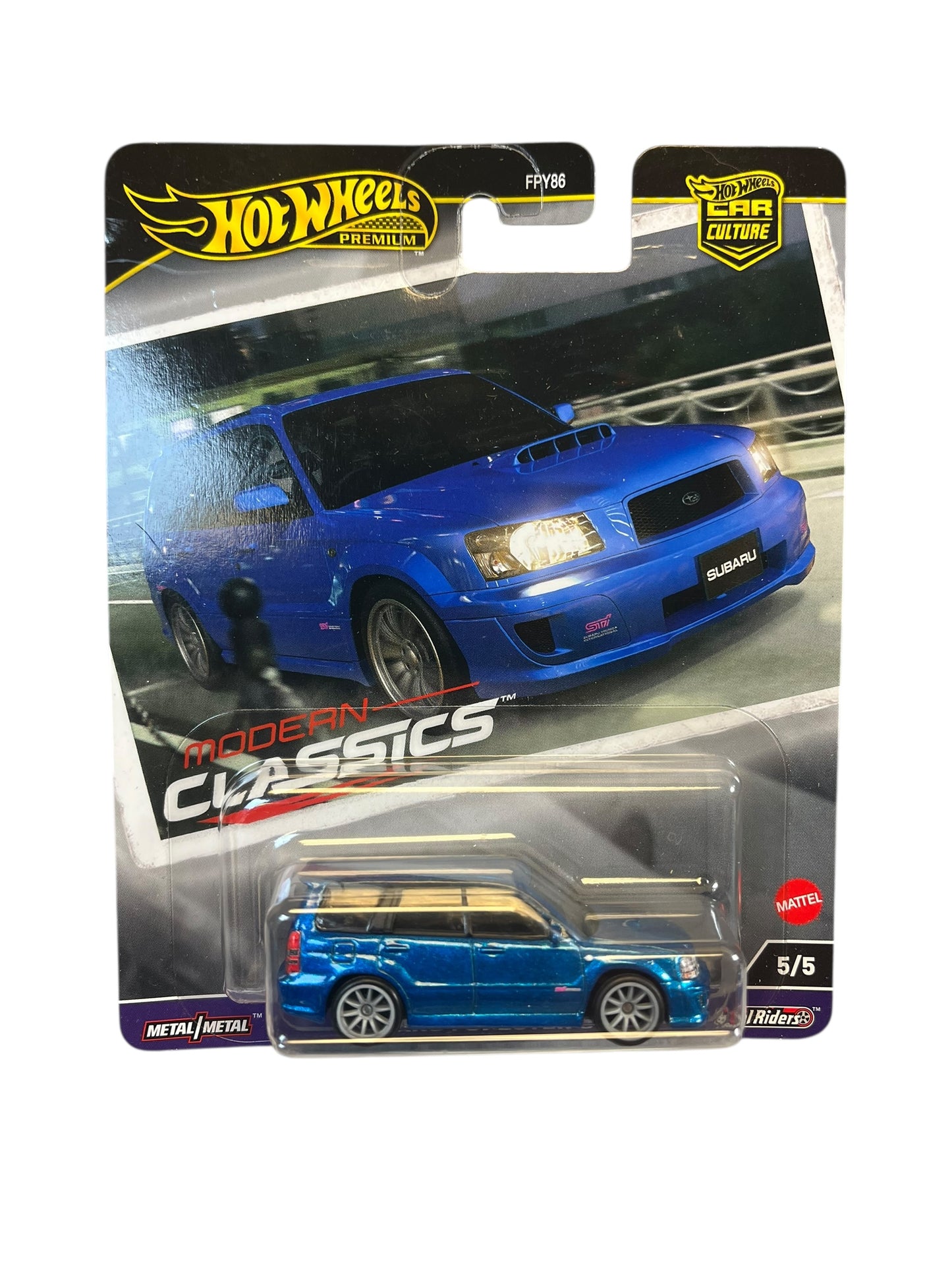 Hot Wheels 2024 Premium Modern Classics Subaru Forester STI Blue 5/5