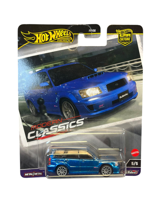 Hot Wheels 2024 Premium Modern Classics Subaru Forester STI Blue 5/5