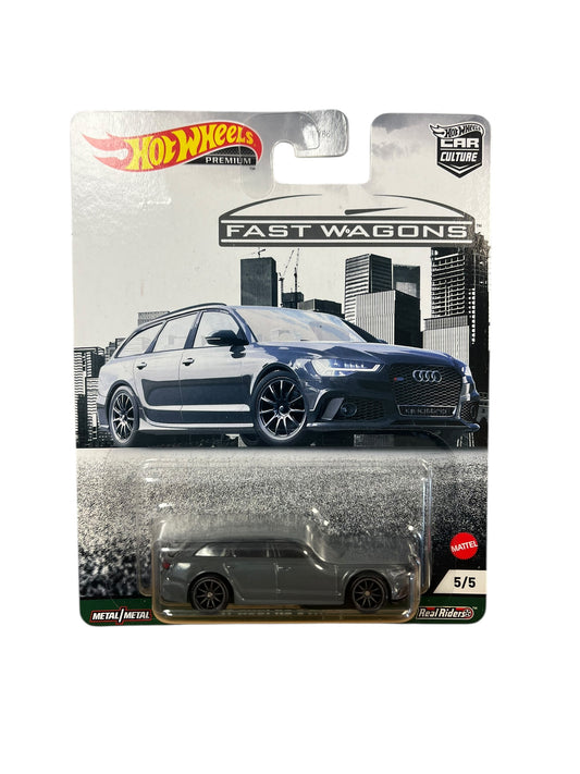 2020 Hot Wheels Premium Fast Wagons 17 AUDI RS 6 AVANT Car Culture Real Riders