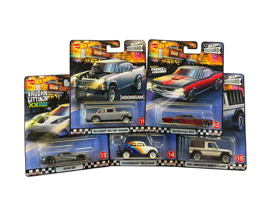 Hot Wheels Premium Boulevard #11-15 Set of  5