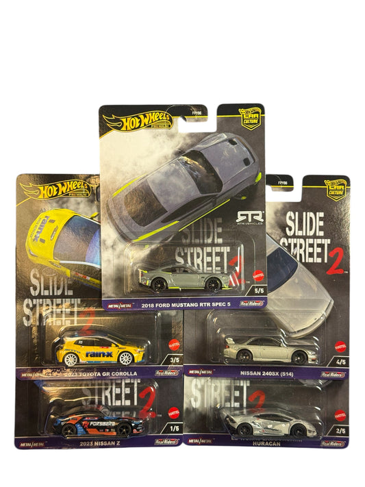 Hot Wheels Premium 2024 Slide Street 2 FULL SET 5/5
