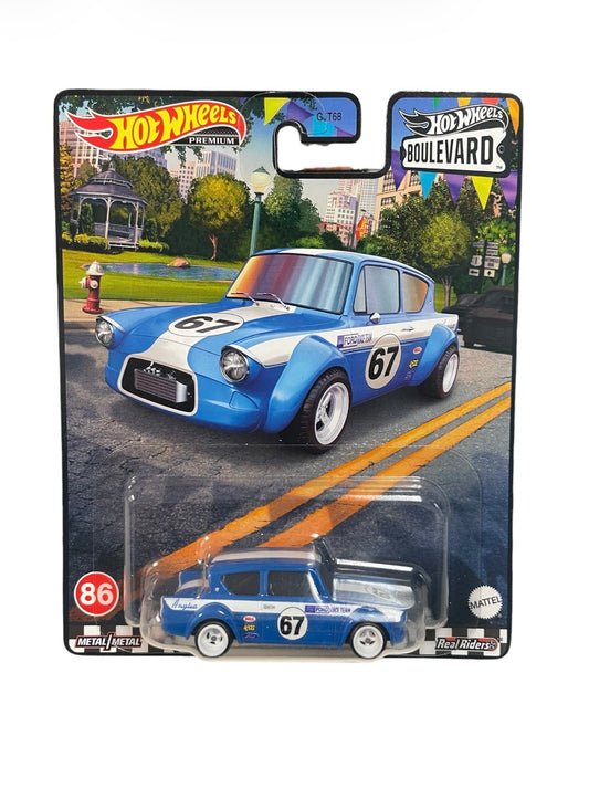 Hot Wheels Boulevard '67 Ford Anglia Racer with Real Riders