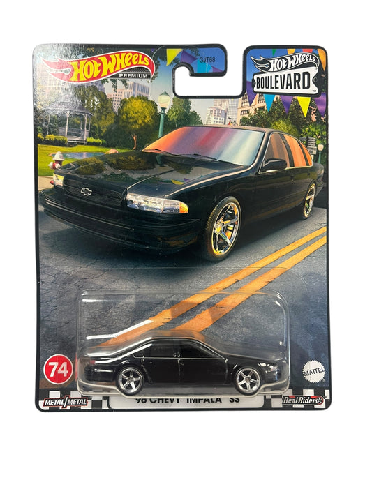 Hot Wheels Boulevard ‘96 Chevy Impala SS #74 Premium Real Riders Metal