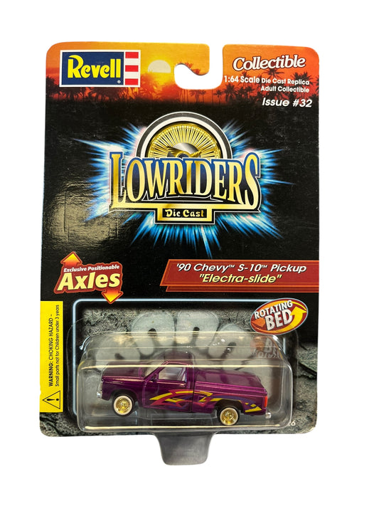 Revell Lowriders 90 Chevy S-10 Pickup “Electra Slide” 1/64 “Rotating Bed”
