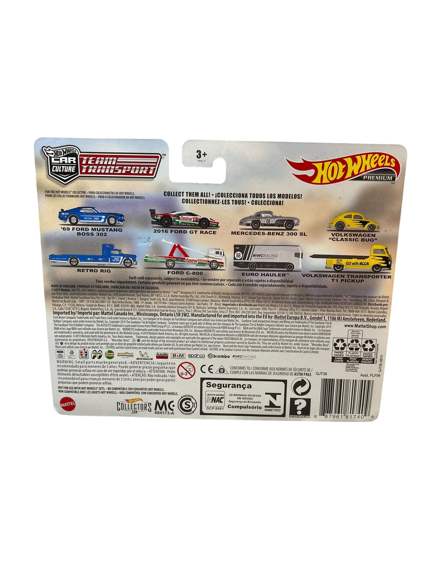 Hot Wheels Team Transport '69 Ford Mustang Boss 302 Retro Rig Hauler