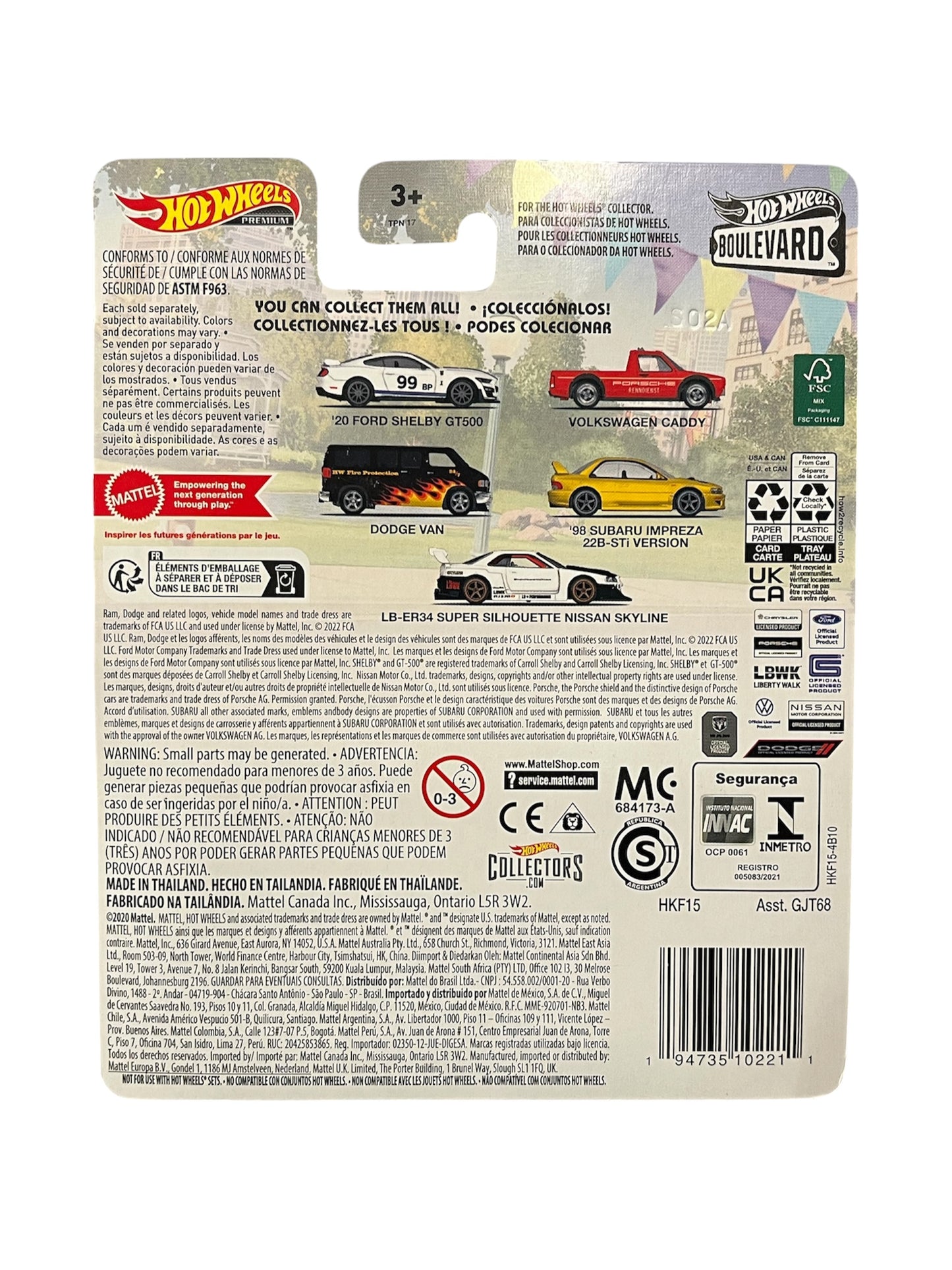 HOT WHEELS PREMIUM 2020 BOULEVARD #68 DODGE VAN