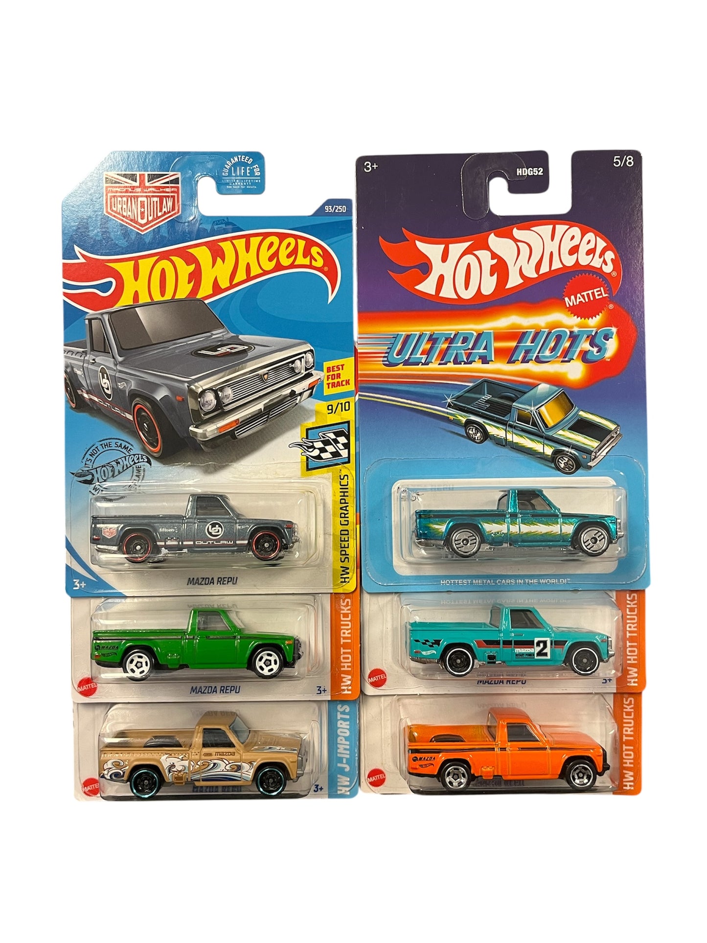 Hot wheels Mazda repu bundle of 6