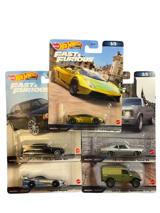 Hot Wheels Premium 2023 Fast and Furious FULL SET 5/5