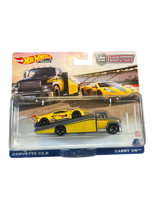 Hot Wheels Team Transport Corvette C8.R & Carry On Truck #36