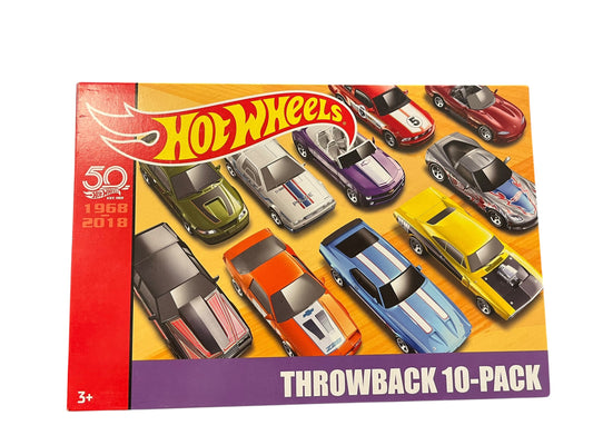 Hot Wheels 2018 Target Exclusive HWs 50th Anniversary Throwback 10-Pack