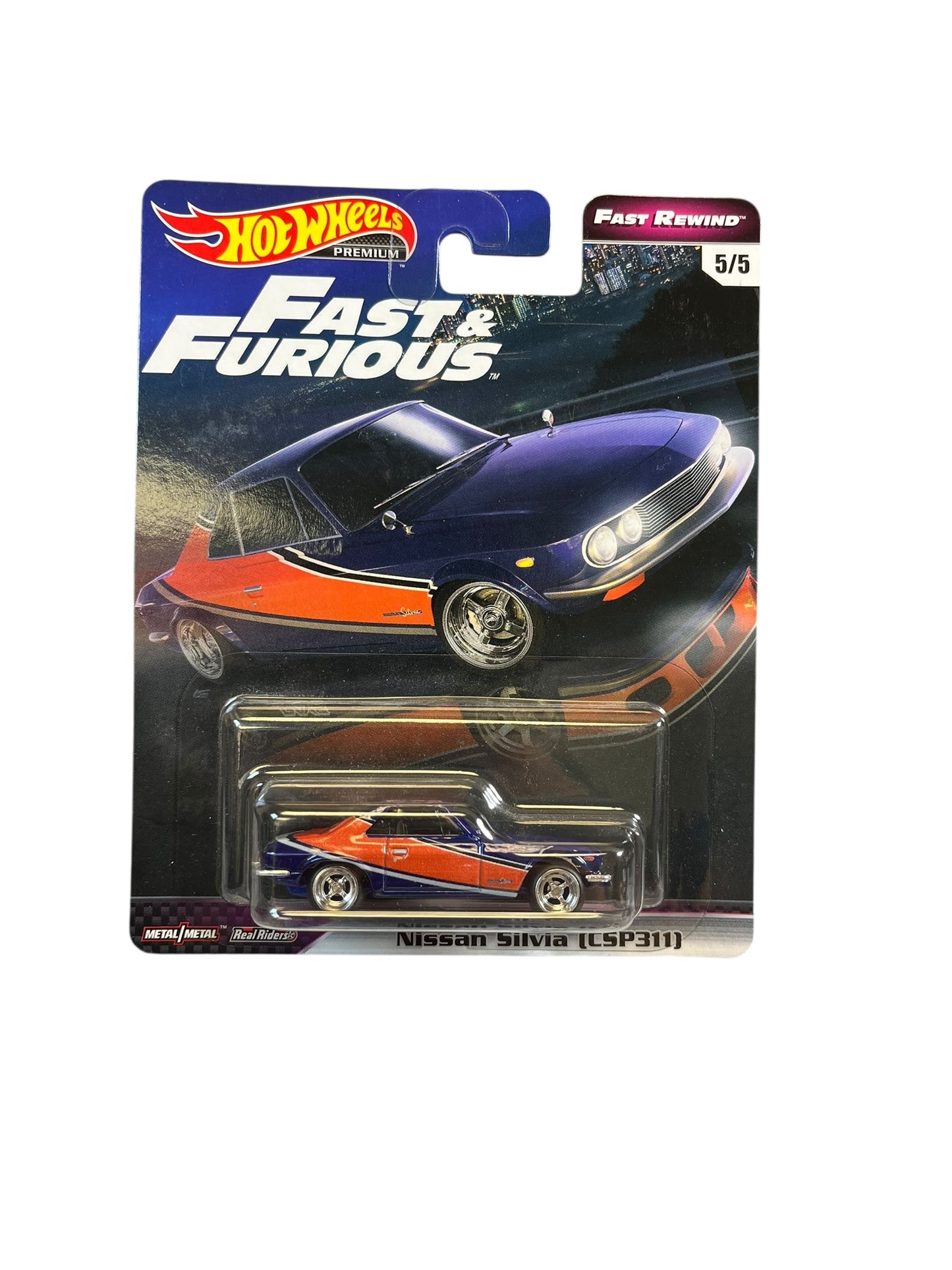 Hot Wheels Premium 2019 Fast & Furious 'Fast Rewind' Set of 5 Cars