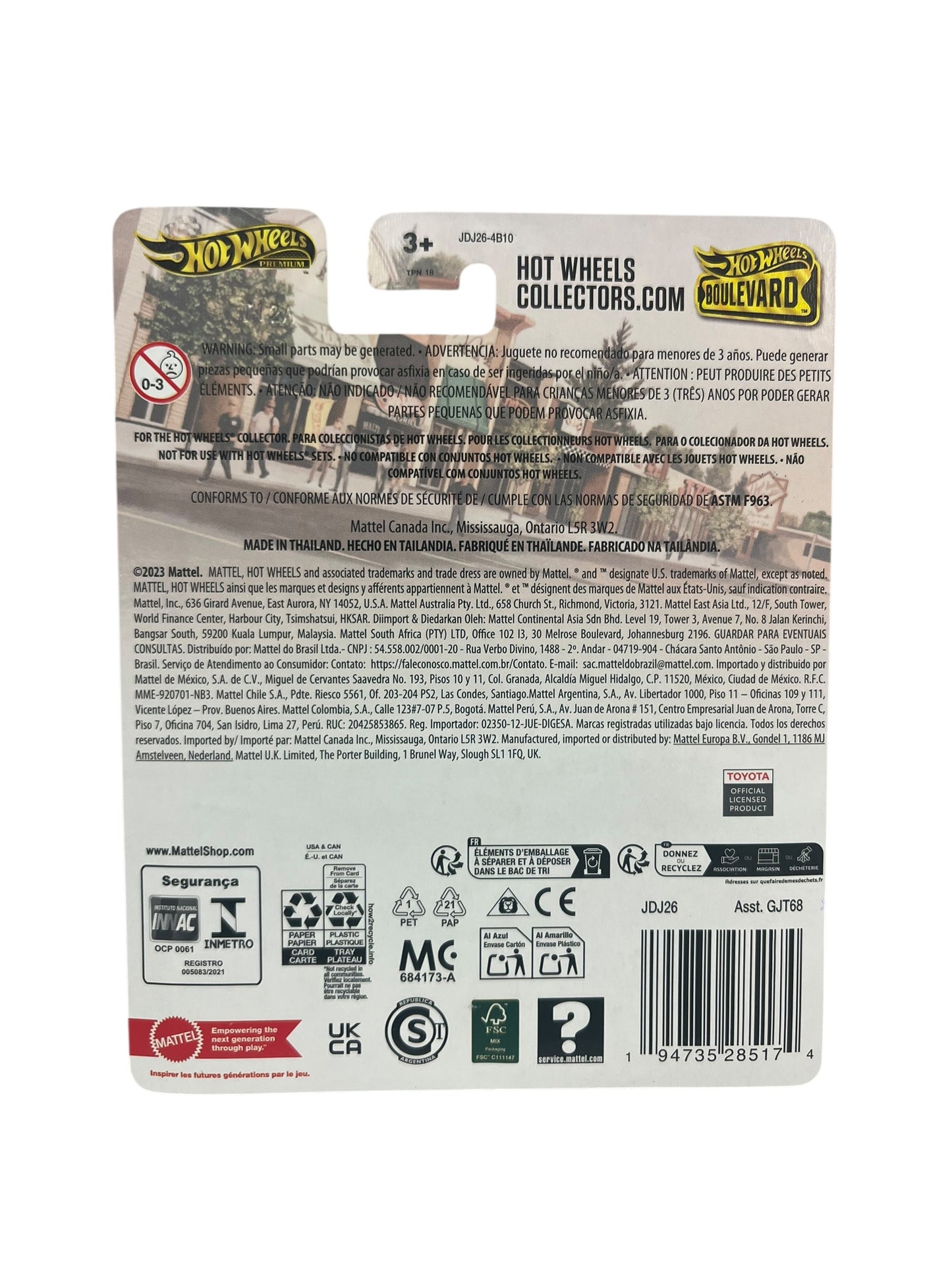 2024 Hot Wheels Boulevard '18 Toyota 4Runner White