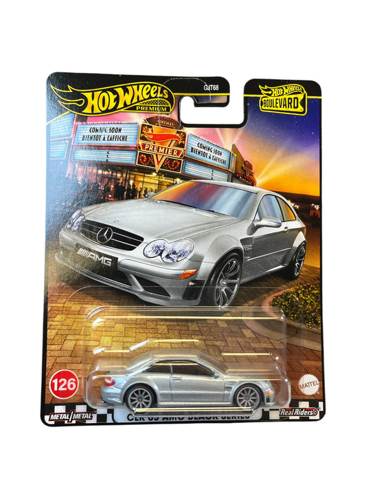 Hot Wheels Premium Boulevard 2008 Mercedes-Benz CLK 63 AMG Black Series 126
