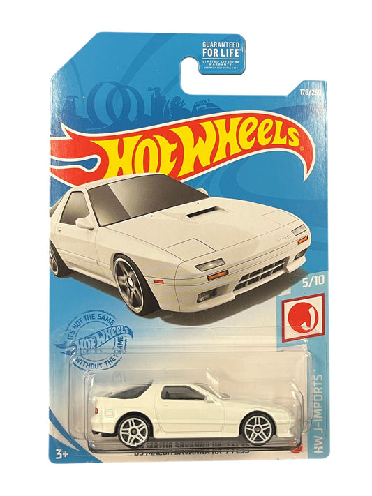 Hot Wheels 176/250 J-Imports 5/10 White '89 Mazda Savanna RX-7 FC3S