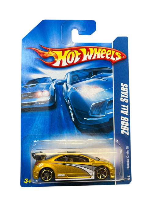Hot Wheels HONDA CIVIC SI Metallic Gold 2008 ALL STARS 15/36