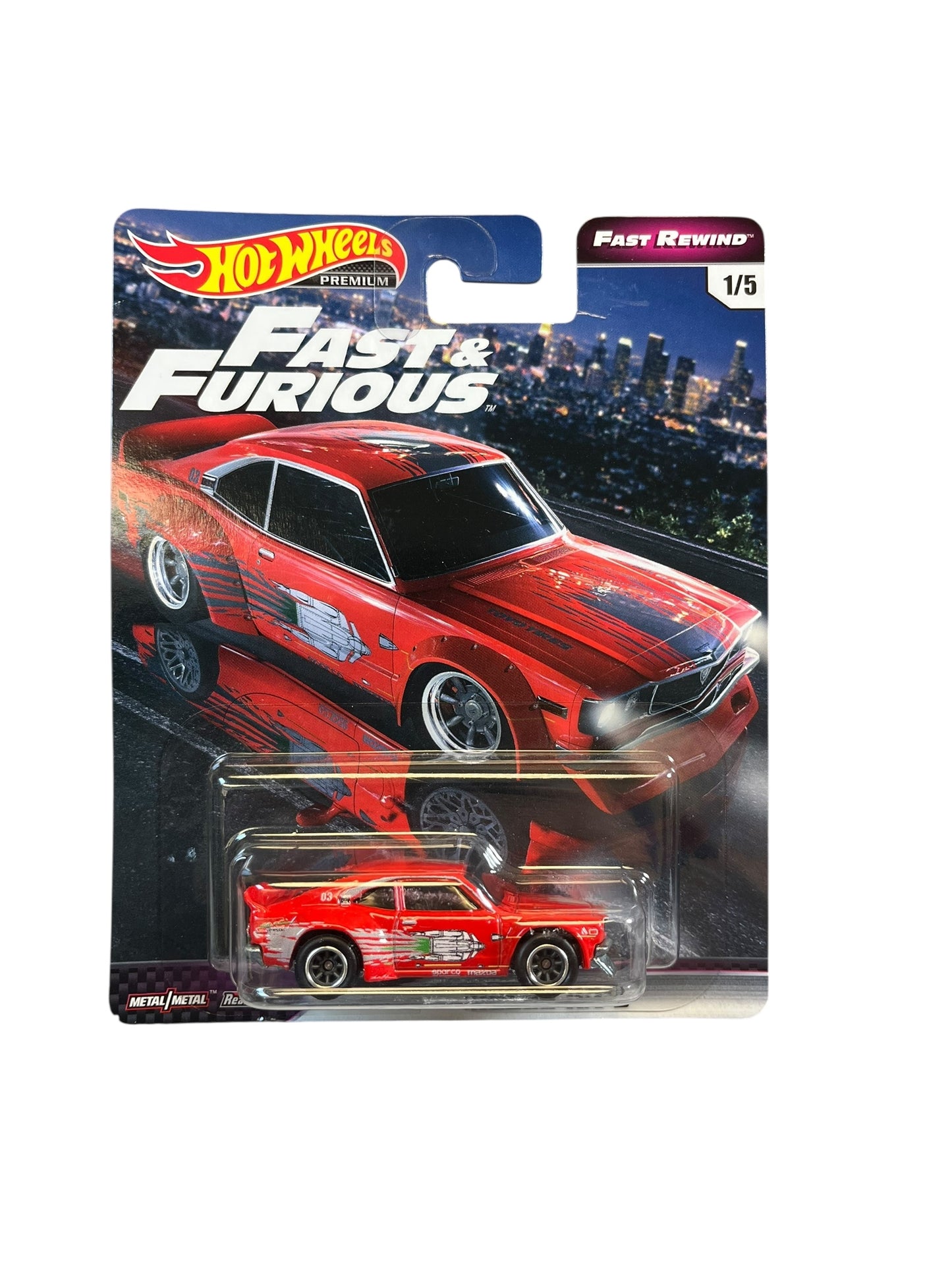 Hot Wheels Premium 2019 Fast & Furious 'Fast Rewind' Set of 5 Cars