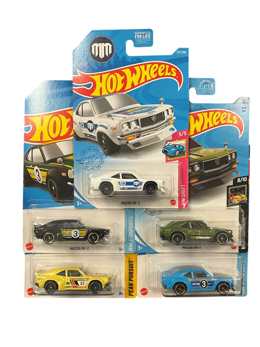 Hot wheels Mazda rx-3 bundle of 5